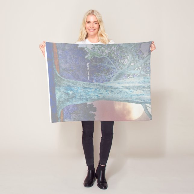 sweet dreams baby blanket.  fleecefilt (På plats)