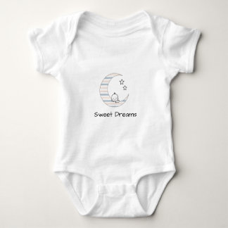 Sweet Dreams Baby - Crescent Måne & Stars Line Art T Shirt