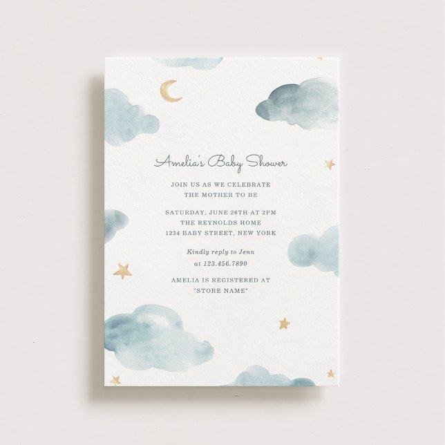Sweet Dreams Baby Shower Inbjudan (Skapare uppladdad)
