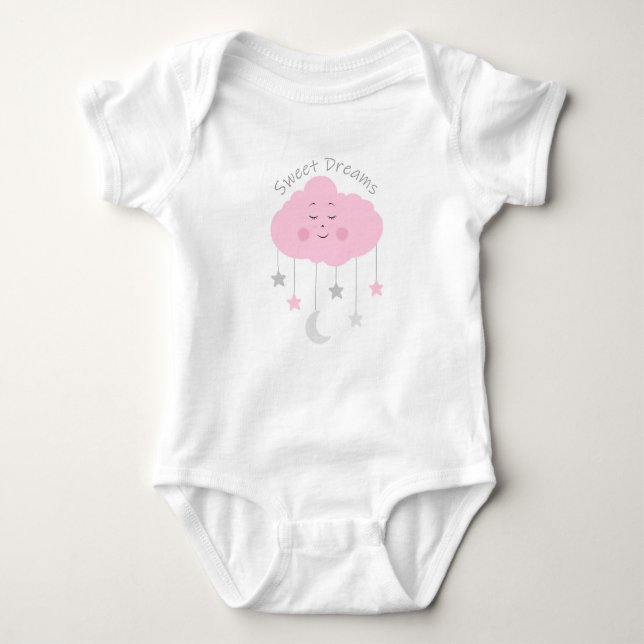 Sweet Dreams Baby Shower T-Shirt (Framsida)