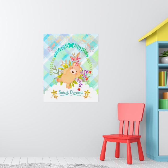 Sweet Dreams Bear Poster (Barnkammare 1)
