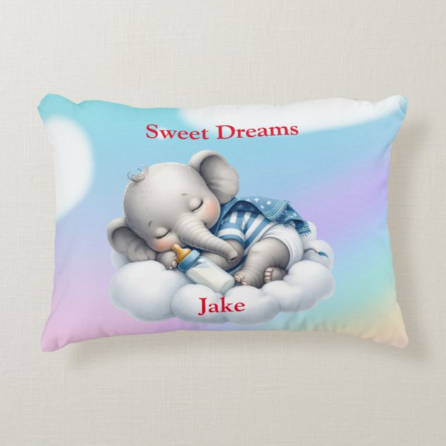 Sweet Dreams Boy accent Pillow Prydnadskudde (Framsidan)