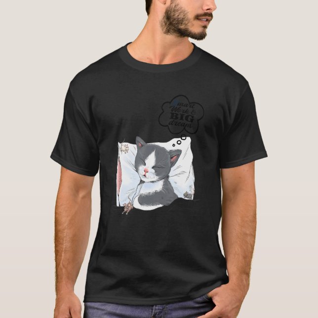 Sweet Dreams Cat Idea 2 T Shirt (Framsida)