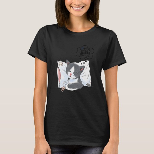Sweet Dreams Cat Idea 2 T Shirt (Framsida)