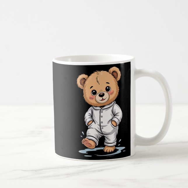 Sweet Dreams Cool Teddy Bear With Pajamas Premium  Kaffemugg (Höger)