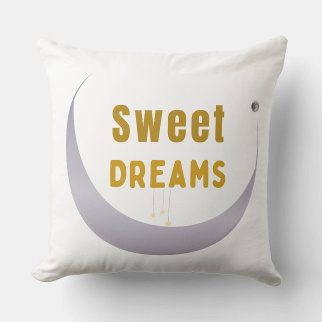 Sweet Dreams Cozy Throw Pillow – Relaxing Sleep De Kudde (Framsida)