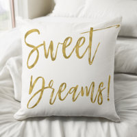 Sweet Dreams Guld Typography inspiration Ord