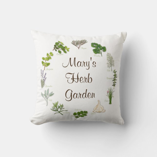Sweet Dreams Herb Garden Pillow Kudde (Framsida)