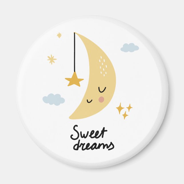 Sweet Dreams Måne & Stars Magnet (Framsidan)