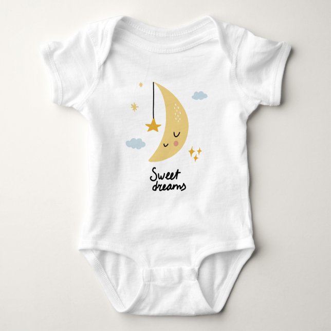 Sweet Dreams Måne & Stars T Shirt (Framsida)