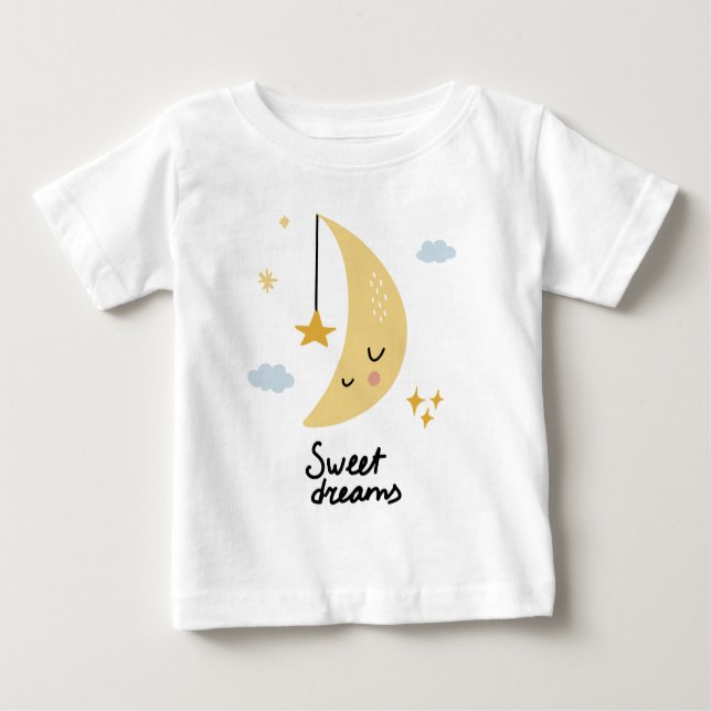 Sweet Dreams Måne & Stars T Shirt (Framsida)