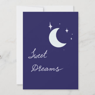 Sweet dreams moon card kort