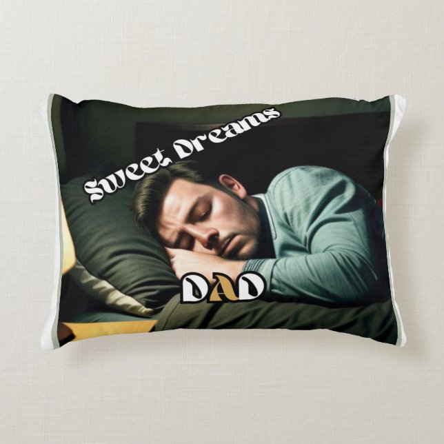 Sweet Dreams Pappa accent Pillow Prydnadskudde (Framsidan)