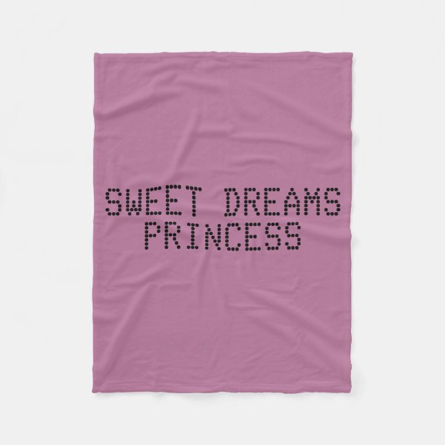 Sweet Dreams Princess Fleecefilt (Framsidan)