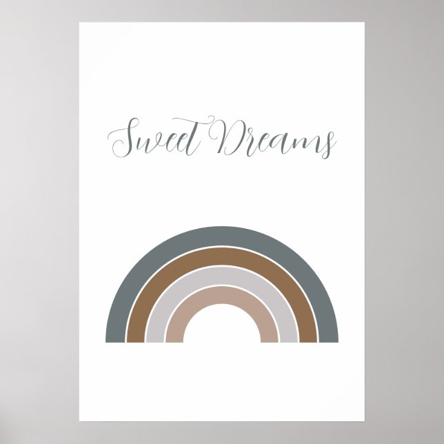Sweet Dreams Rainbow Rosewood och Lavender Poster (Framsidan)