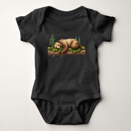 Sweet Dreams Sleeping Bear Woodland T Shirt