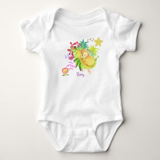 Sweet Dreams Squirrel Baby Bodykostym T Shirt (Framsida)