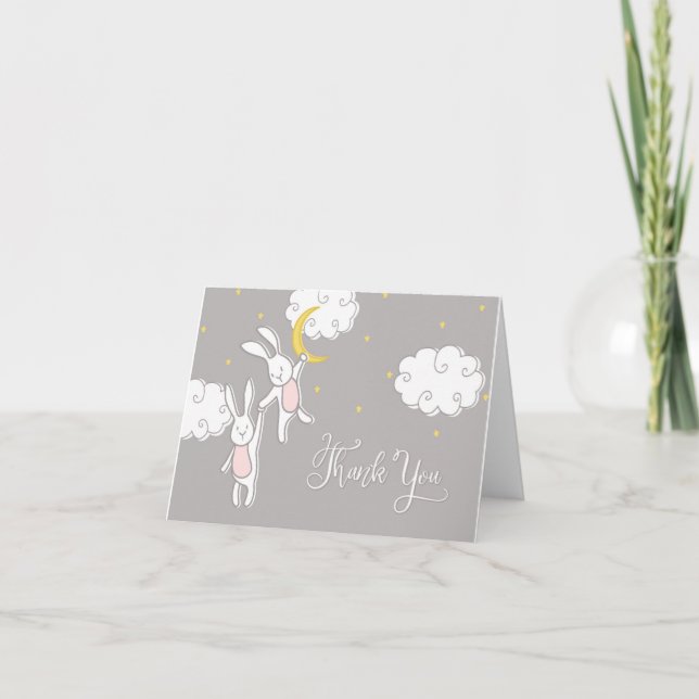 Sweet Dreams Twin Bunny - tackkort (Framsida)