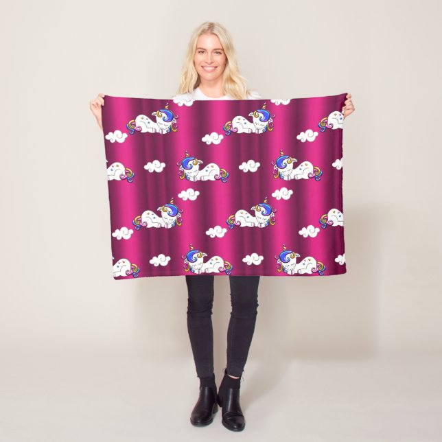 Sweet Dreams Unicorns Fleecefilt (På plats)