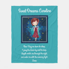 Sweet Dreams w/ Prayer, personlig Fleecefilt