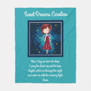 Sweet Dreams w/ Prayer, personlig Fleecefilt
