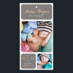 Sweet Duet Photo Pojke Birth Notice Meddelande<br><div class="desc">Lägg fram din nya lilla födelsemärkelse för världen med detta vackra,  moderna födelsemeddelande från katkadoodle.com. Mjuk,  brun bakgrund,  contemporaryns typografi i aprikoser och baby blue,  och enkel formatering har två porträtt-foton av din söta pojke. Andra färg finns också tillgängliga.</div>