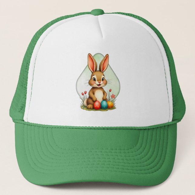 Sweet Easter Bunny – Sitting Cute Bunny - boné Keps (Framsida)