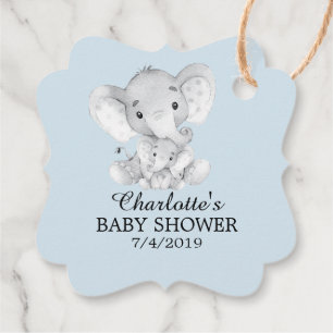 Sweet Elephant Baby Shower Favor Gift-Märkre Gåvor Etiketter