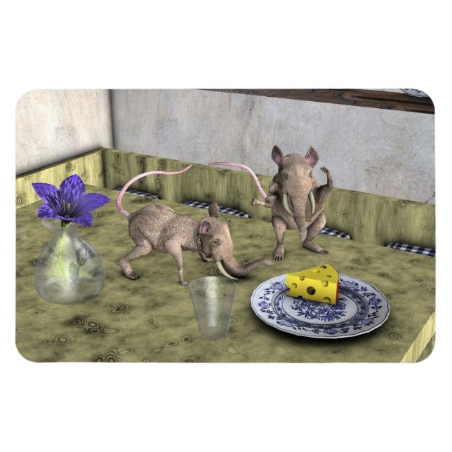 Sweet Elephant Mice Magnet (Horisontell)