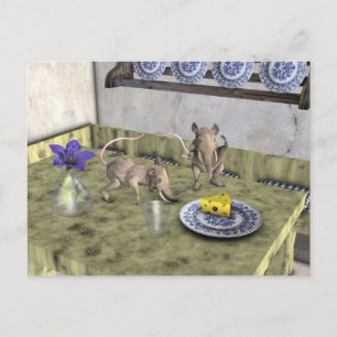 Sweet Elephant Mice Vykort