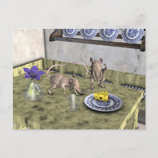 Sweet Elephant Mice Vykort (Framsida)