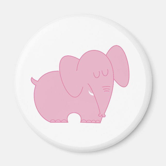 Sweet Elephant (Rosa) Magnet (Framsidan)