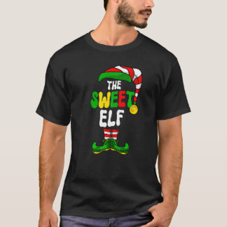 Sweet Elf Pajama Matching Group Christmas Holiday T Shirt