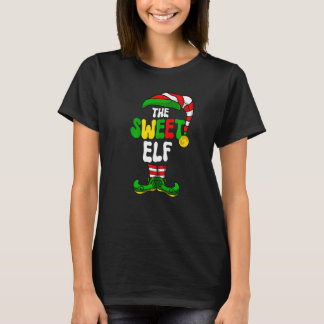 Sweet Elf Pajama Matching Group Christmas Holiday T Shirt