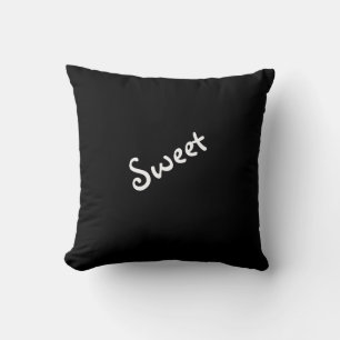 Sweet eller Sassy Mood Expression Dekorativ kudde