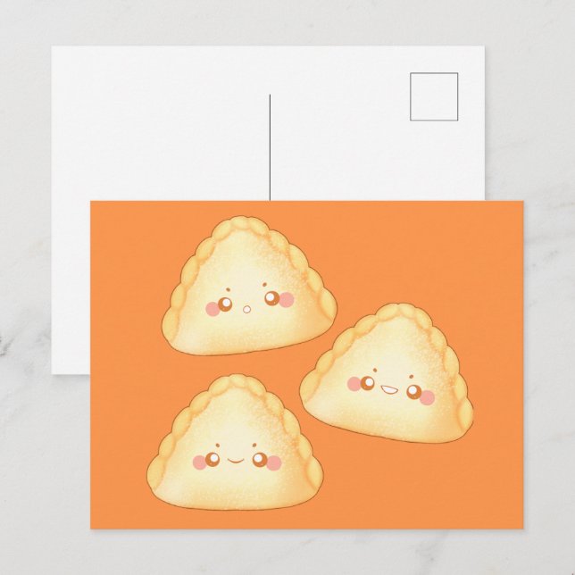 Sweet Empanadas De Leche Vykort (Fram/baksida)