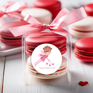 Sweet Fairy Valentines day Runt Klistermärke