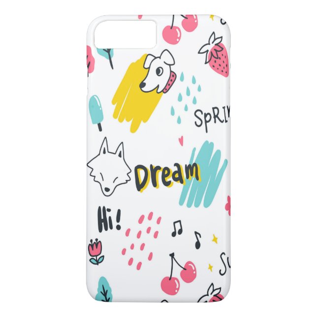 Sweet färgad hand plockade Case-Mate iPhone skal (Baksida)