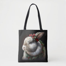 Sweet Festive Bunny Rabbit Tygkasse