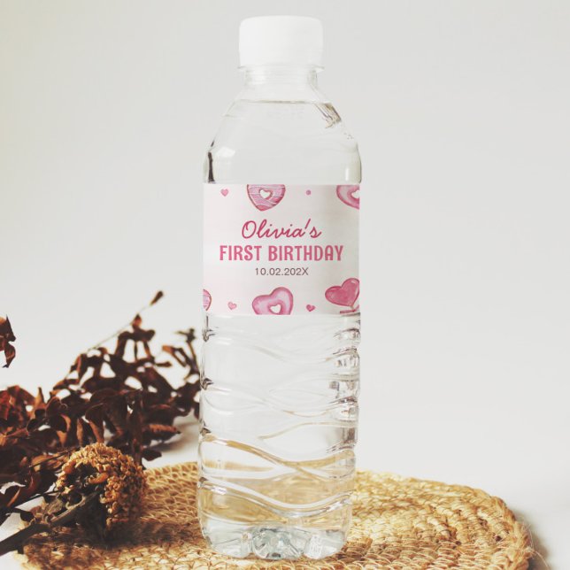 Sweet Firande Birthday Vattenflaska Label Vattenflaskor Etikett (Skapare uppladdad)