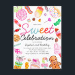 Sweet Firande Candy Kids Candyland Birthday Vykort<br><div class="desc">Cute Sweet Firande Candy Land Kids Candyland Birthday Call</div>