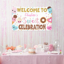 Sweet Firande Donut Birthday Välkommen