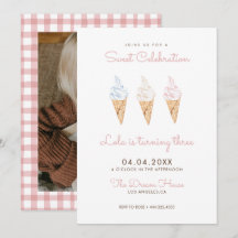 Sweet Firande Ice Cream Rosa Birthday