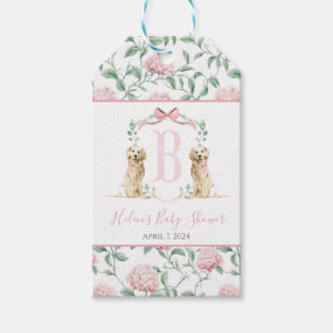 Sweet Flicka Hund Baby Shower Gift Märkre Presentetikett