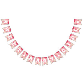 Sweet Flicka Rosa Baby Shower Birthday Banner Vimplar