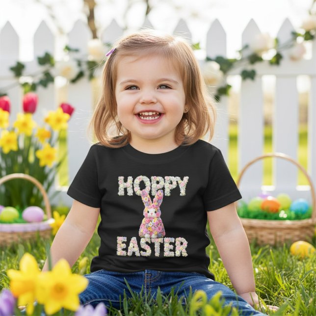 Sweet Flower Bunny Rabbit Easter Holiday T Shirt (Sweet Flower Bunny Rabbit Easter Holiday Baby T-Shirt by Ricaso. A cute Hoppy Easter design)
