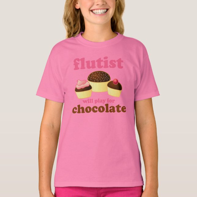 Sweet Flute Player T-shirt (Framsida)