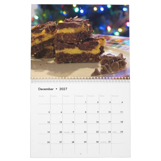 Sweet Food Calendar Kalender (Dec 2027)
