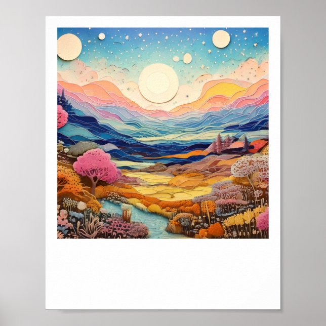 Sweet Forest Psychedelic Landscapes Sublime Nature Poster (Framsidan)