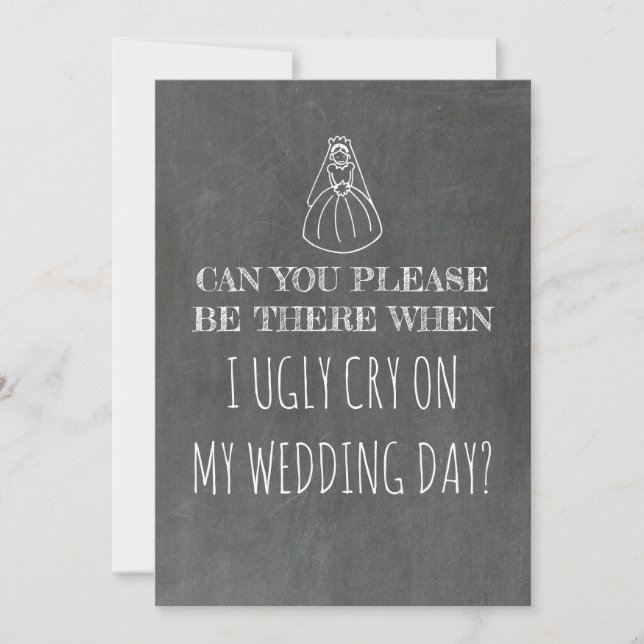 Sweet Funny Bridesmaid/Maid of honor Frieri Inbjudningar (Framsida)